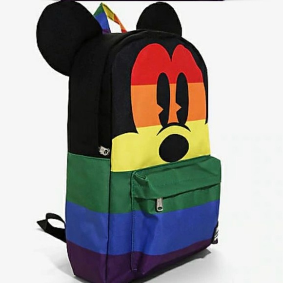 Disney Handbags - Disney Loungefly Mickey Mouse Rainbow Pride Full Size Backpack